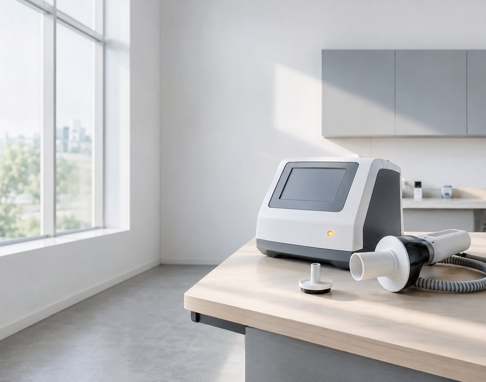 Pulmonary function testing in a hospital laboratory