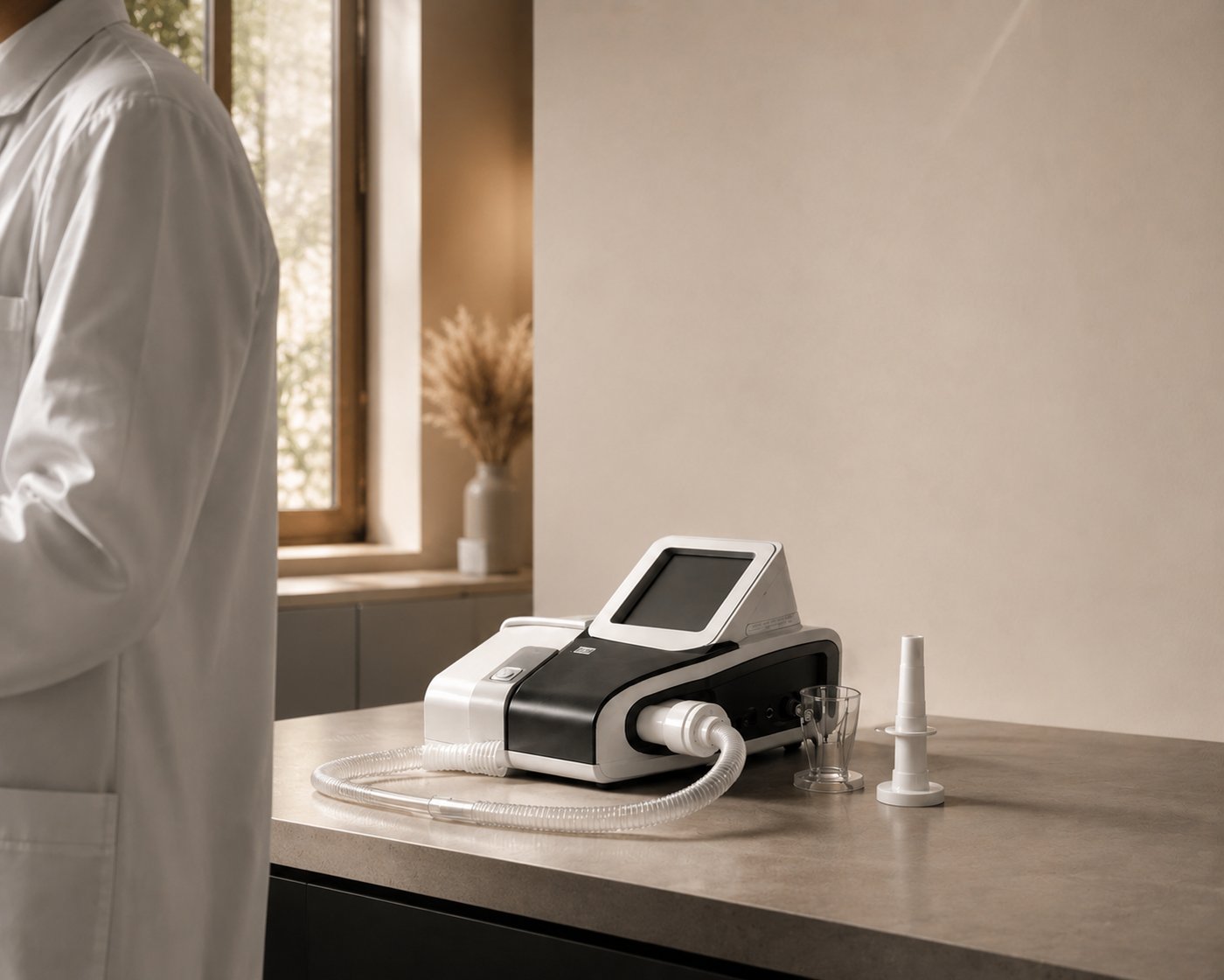 Pulmonary function testing in a hospital laboratory